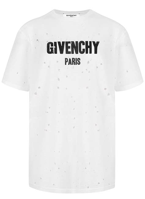 givenchy holes t shirt|givenchy t shirts herren.